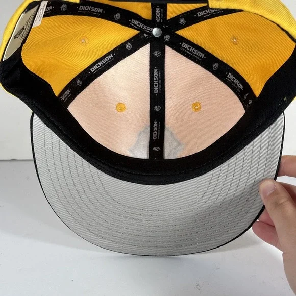 Dickson Performance Headwear Black & Yellow 'Gorillas Only' Snapback‎ Hat - Picture 6 of 7